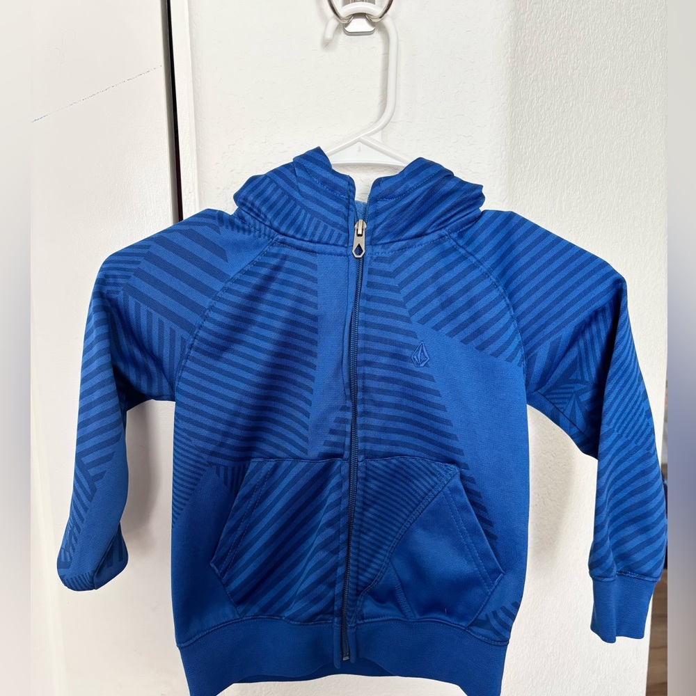 Volcom Striped Zip-Up Hoodie